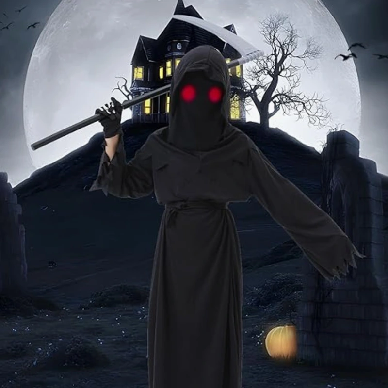 โรงเรียนบ้านผีสิงเครื่องแต่งกาย Grim Reaper สำหรับเด็ก